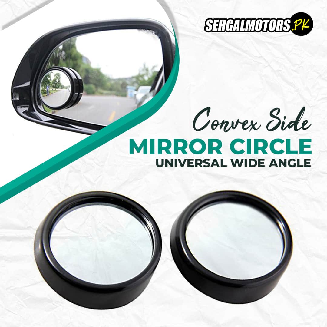 Universal Wide Angle Car Blind Spot Convex Side Mirror Circle Pair