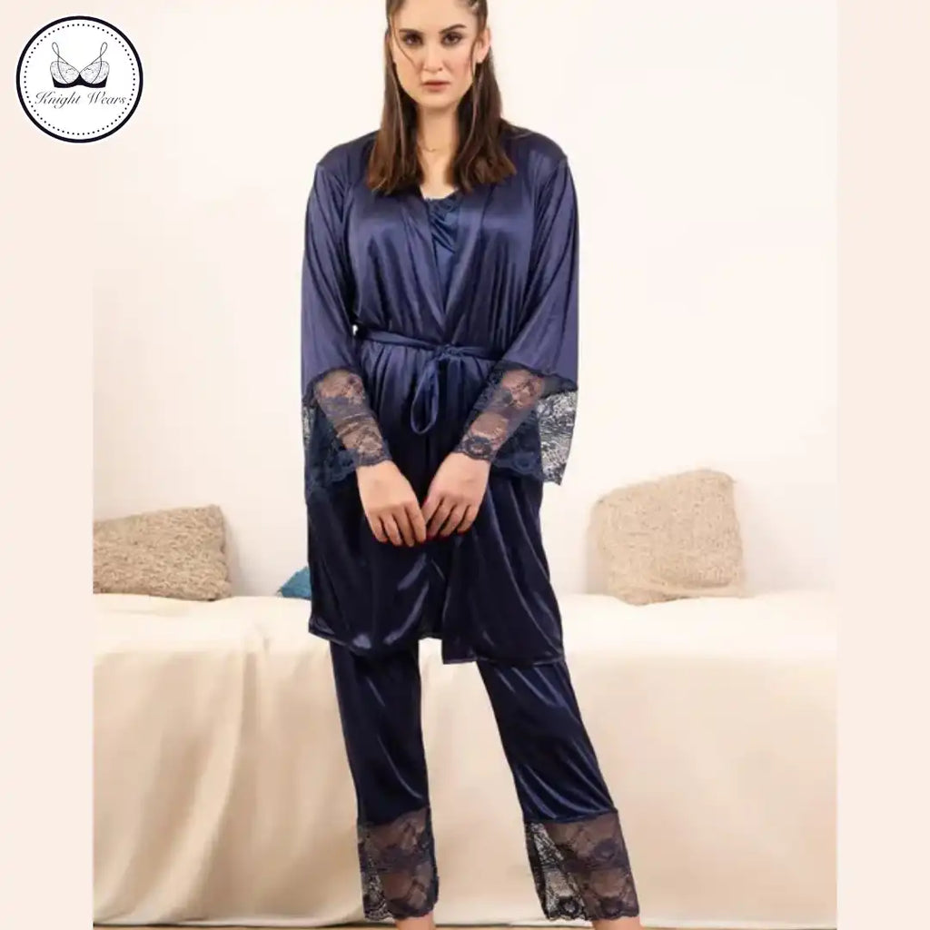 Royal 3-Piece Night Suit Set